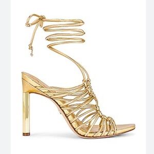Sam Edelman Lylah Strappy Amber Gold Heels | 9.5